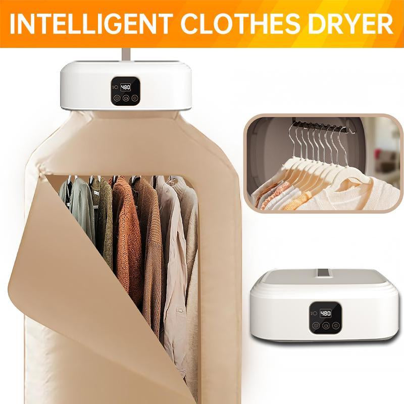 Portable Clothes Dryer, Plug and Play Foldable Compact Clothes Dryer, Easy to Store Clothes Dryer for Travel, Apartment and Dormitory